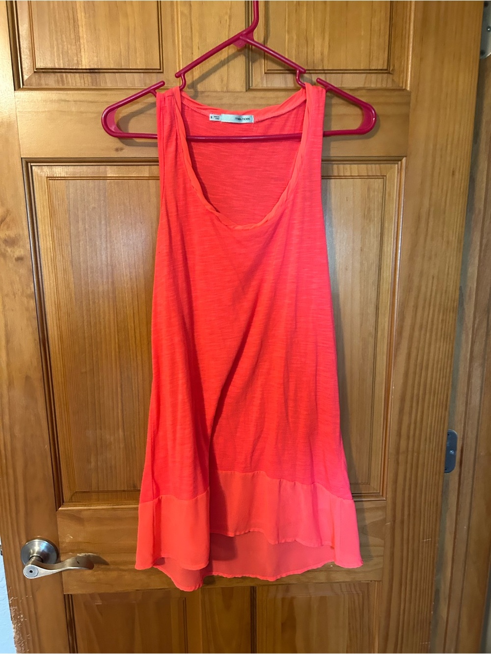 Maurices Coral Sleeveless Ruffle-Hem Tank Top